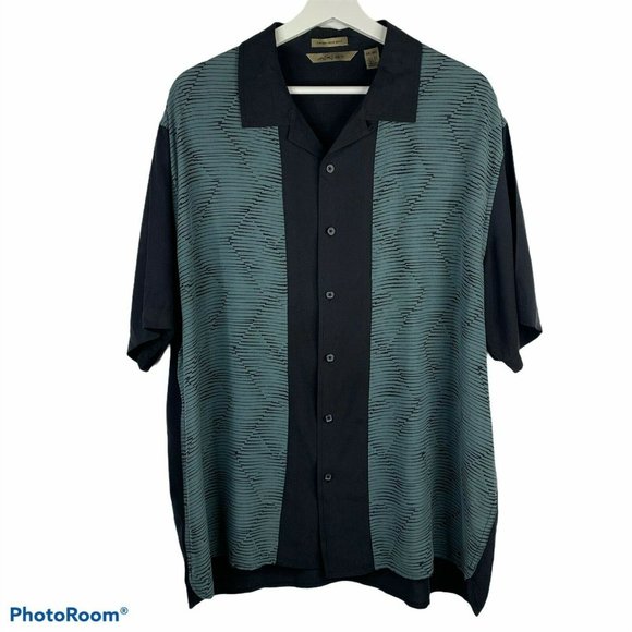 Axist Other - Axist Washable 100% Silk Button Front SS Shirt XXL